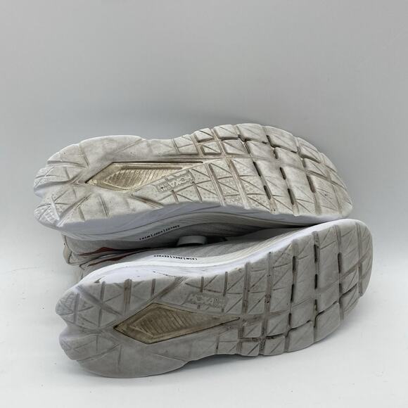 Womens Size 8.5B Hoka One One Mach 5 White Copper Running Comfort Walking Shoes - Picture 7 of 8